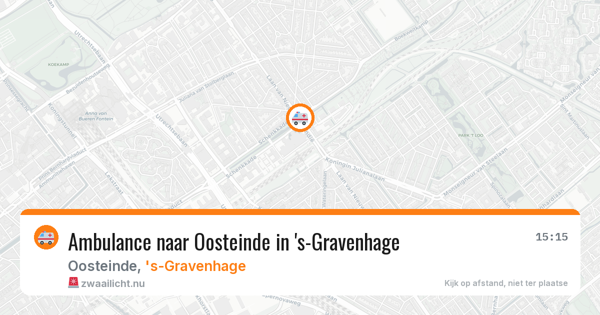 Ambulance naar Oosteinde in 's-Gravenhage — 11 jul 2026