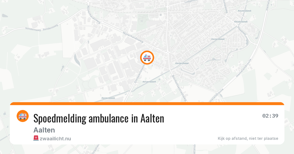 Spoedmelding ambulance in Aalten — 20 jul 2026