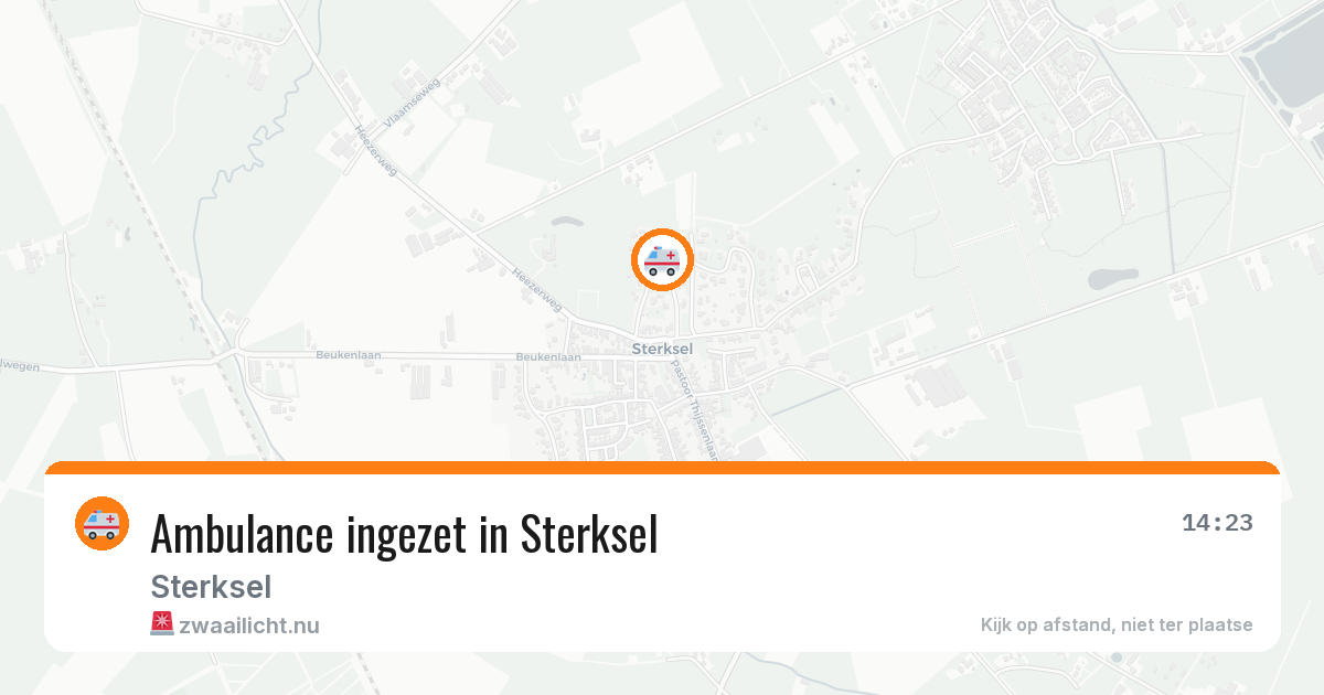 Ambulance ingezet in Sterksel — 12 jul 2026
