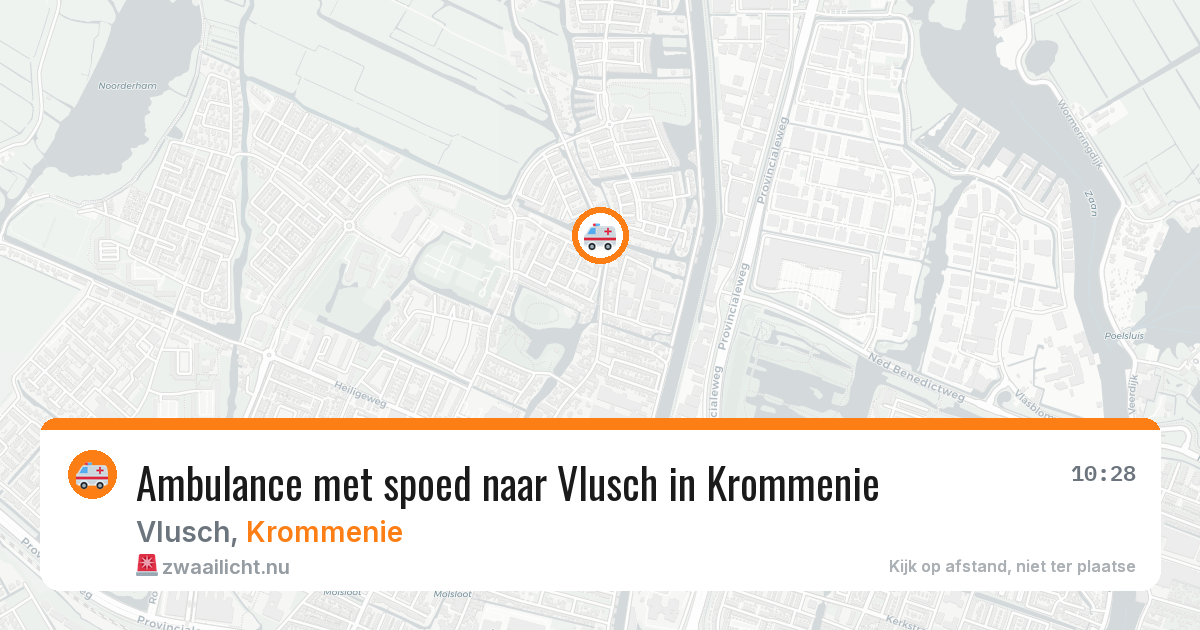 Ambulance met spoed naar Vlusch in Krommenie — 17 jan 2026