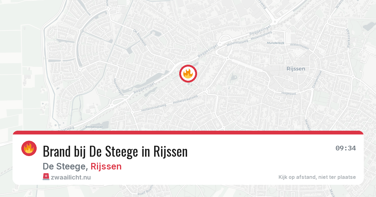 Brand bij De Steege in Rijssen — 22 jul 2026