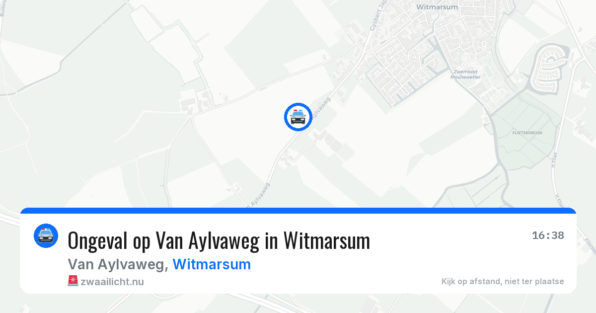 Ongeval op Van Aylvaweg in Witmarsum — 19 mei 2026