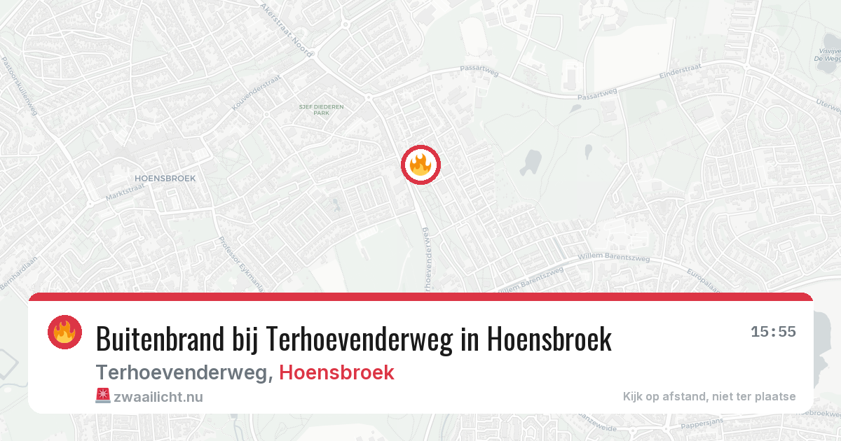 Buitenbrand bij Terhoevenderweg in Hoensbroek — 15 jul 2026