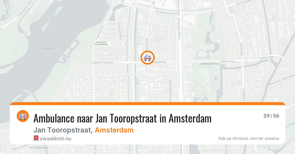 Ambulance naar Jan Tooropstraat in Amsterdam — 8 apr 2026