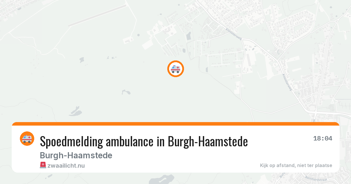Spoedmelding ambulance in Burgh-Haamstede — 2 apr 2026