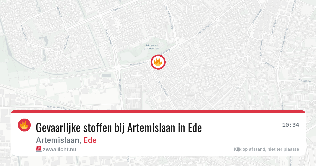 Gevaarlijke stoffen bij Artemislaan in Ede — 1 jun 2026