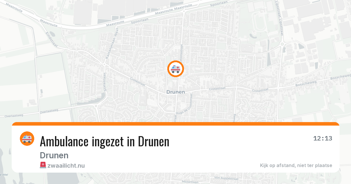 Ambulance ingezet in Drunen — 11 jul 2026