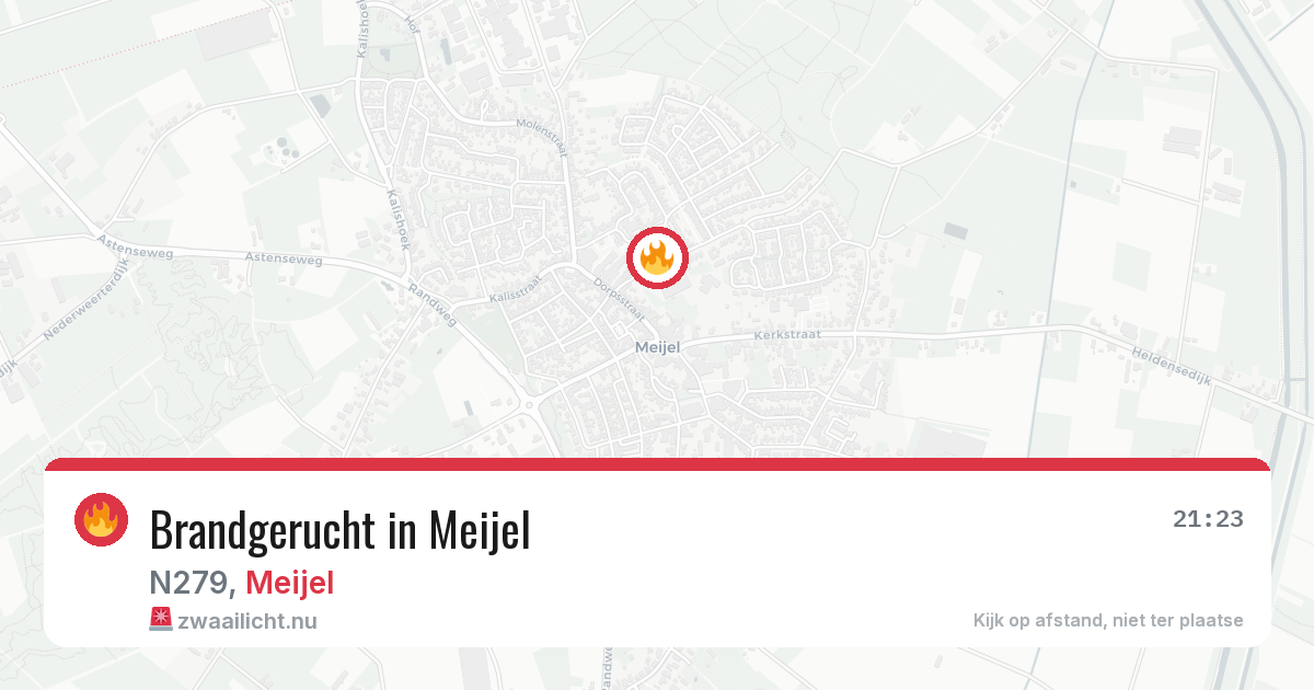 Brandgerucht in Meijel — 23 mei 2026