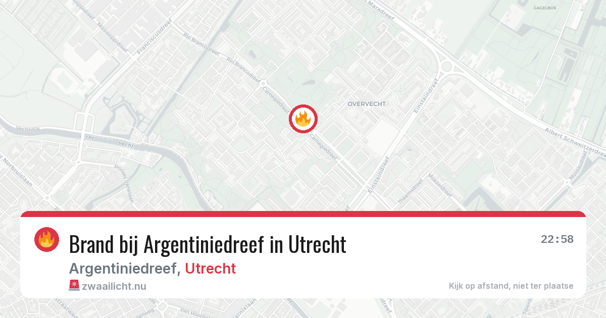 Brand bij Argentiniedreef in Utrecht — 28 mei 2026