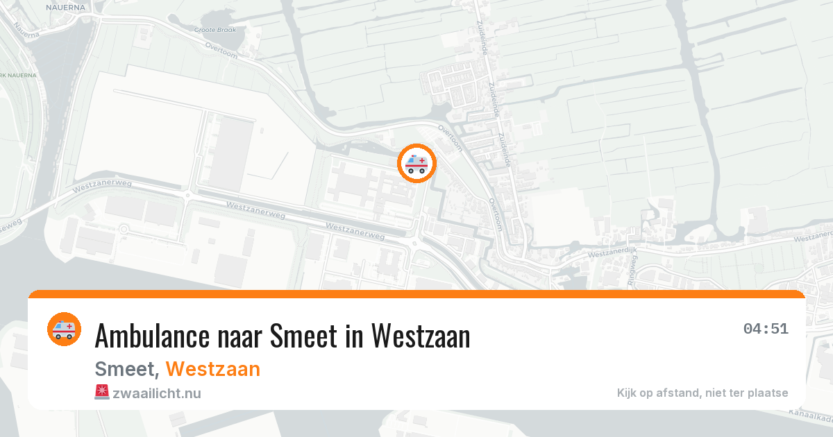 Ambulance naar Smeet in Westzaan — 23 jul 2026