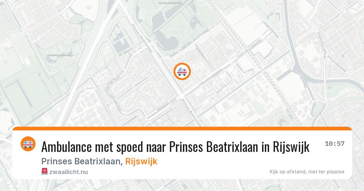 Ambulance met spoed naar Prinses Beatrixlaan in Rijswijk — 11 jul 2026