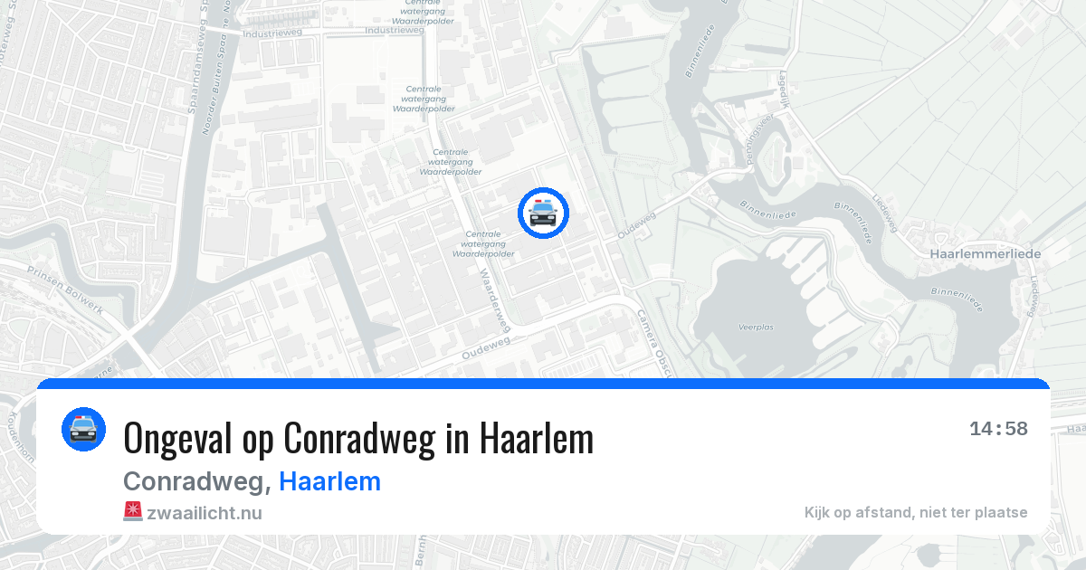 Ongeval op Conradweg in Haarlem — 24 jul 2026