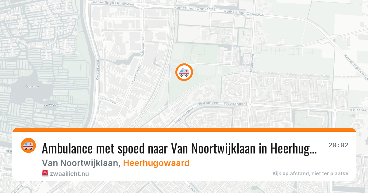 Ambulance met spoed naar Van Noortwijklaan in Heerhugowaard — 25 mei 2026