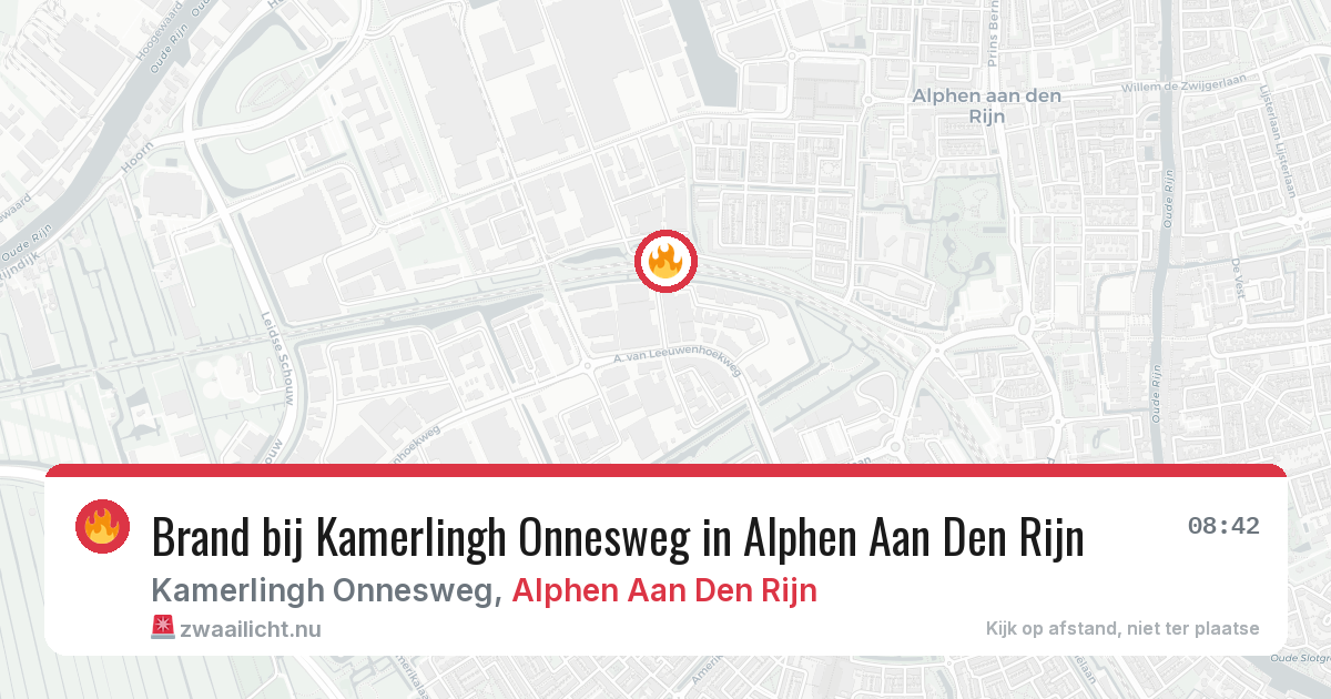 Brand bij Kamerlingh Onnesweg in Alphen Aan Den Rijn — 23 jul 2026