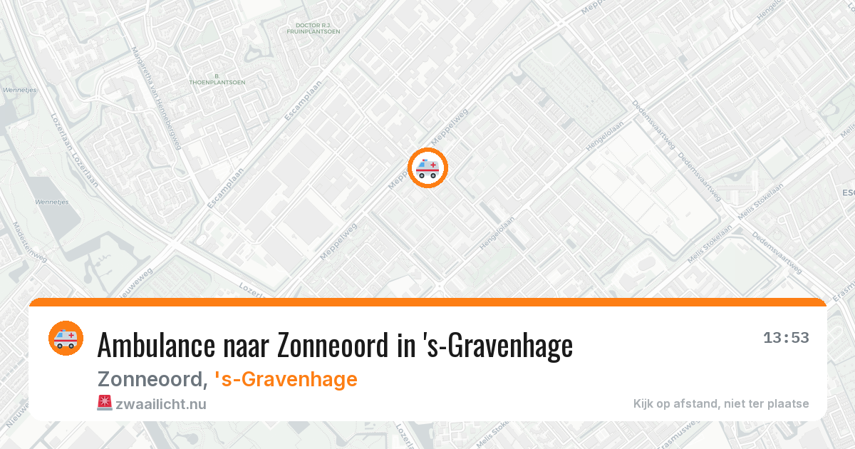 Ambulance naar Zonneoord in 's-Gravenhage — 5 jun 2026