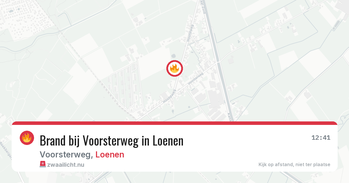 Brand bij Voorsterweg in Loenen — 23 mei 2026