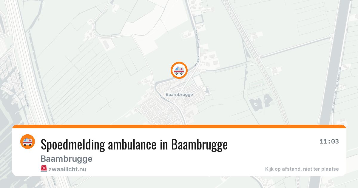 Spoedmelding ambulance in Baambrugge — 22 apr 2026