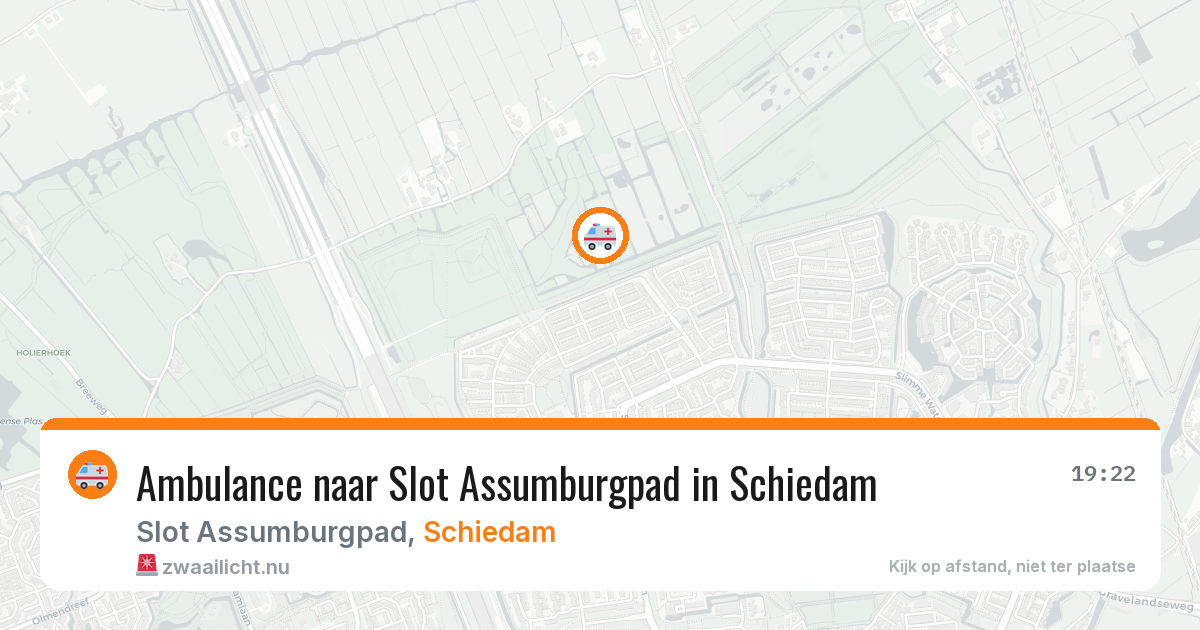Ambulance naar Slot Assumburgpad in Schiedam — 22 jul 2026