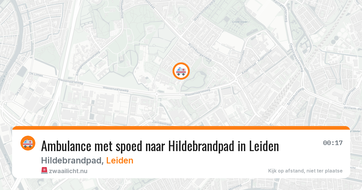 Ambulance met spoed naar Hildebrandpad in Leiden — 23 jan 2026