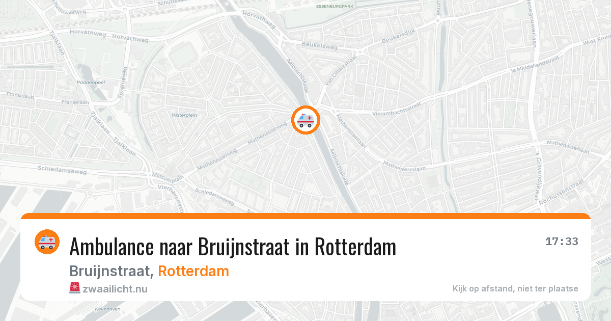 Ambulance naar Bruijnstraat in Rotterdam — 23 jul 2026