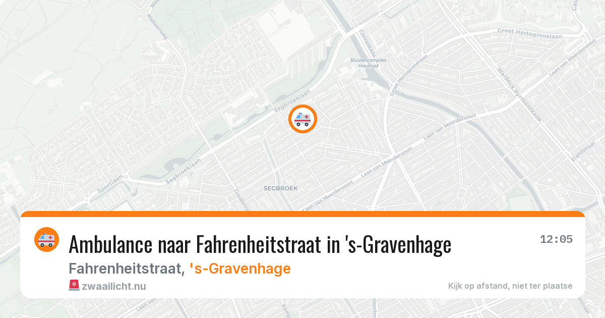 Ambulance naar Fahrenheitstraat in 's-Gravenhage — 20 mrt 2026
