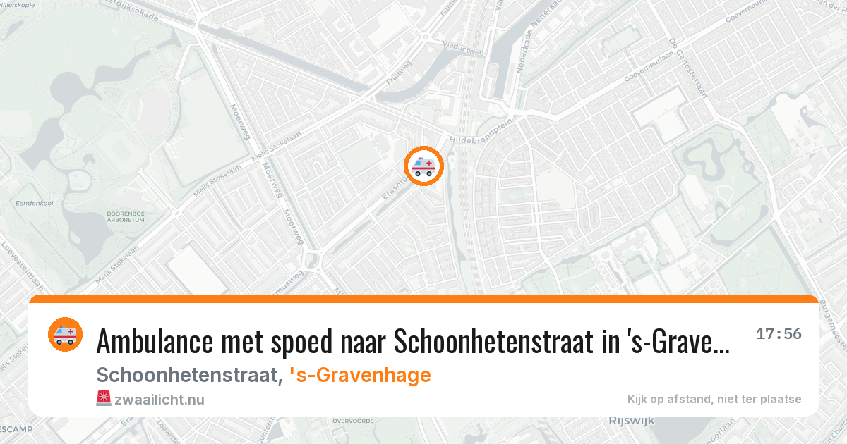 Ambulance met spoed naar Schoonhetenstraat in 's-Gravenhage — 13 mei 2026