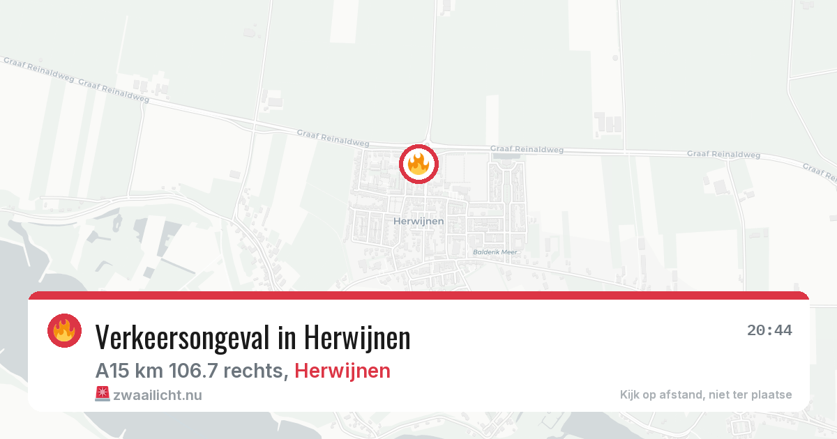 Verkeersongeval in Herwijnen — 24 mei 2026
