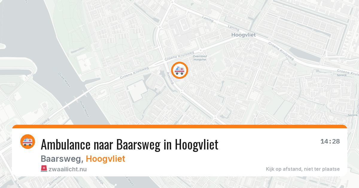 Ambulance naar Baarsweg in Hoogvliet — 24 jul 2026