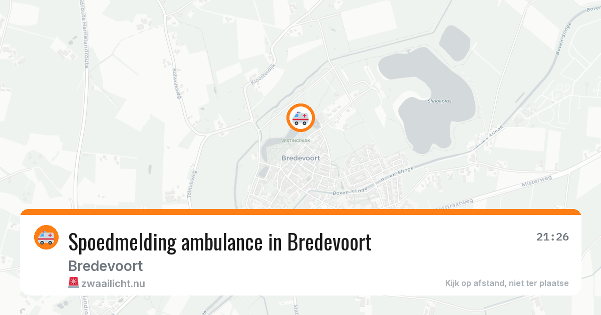 Spoedmelding ambulance in Bredevoort — 6 jul 2026