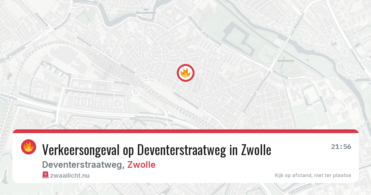 Verkeersongeval op Deventerstraatweg in Zwolle — 27 mei 2026