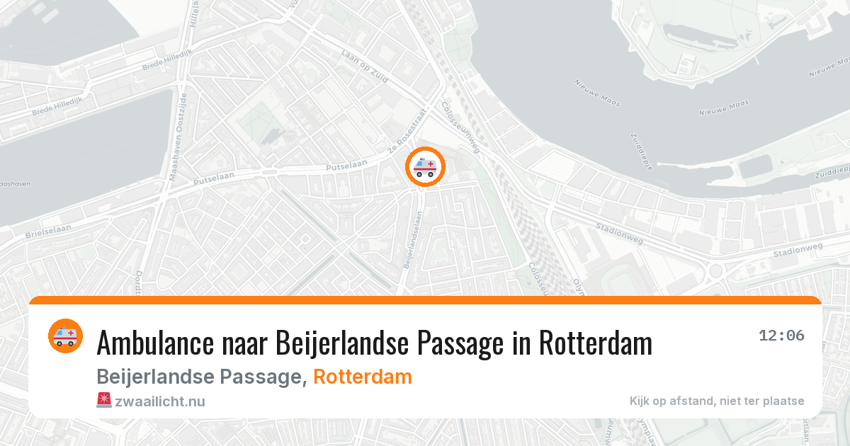 Ambulance naar Beijerlandse Passage in Rotterdam — 29 mei 2026