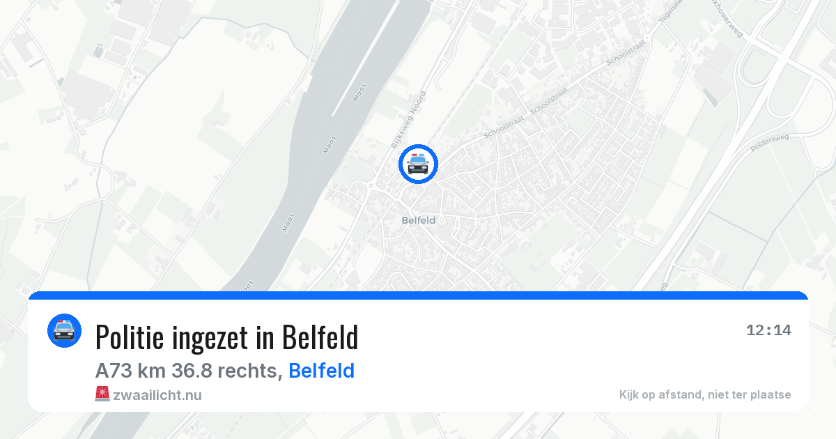 Politie ingezet in Belfeld — 6 mei 2026 | 🚨 Zwaailicht.nu