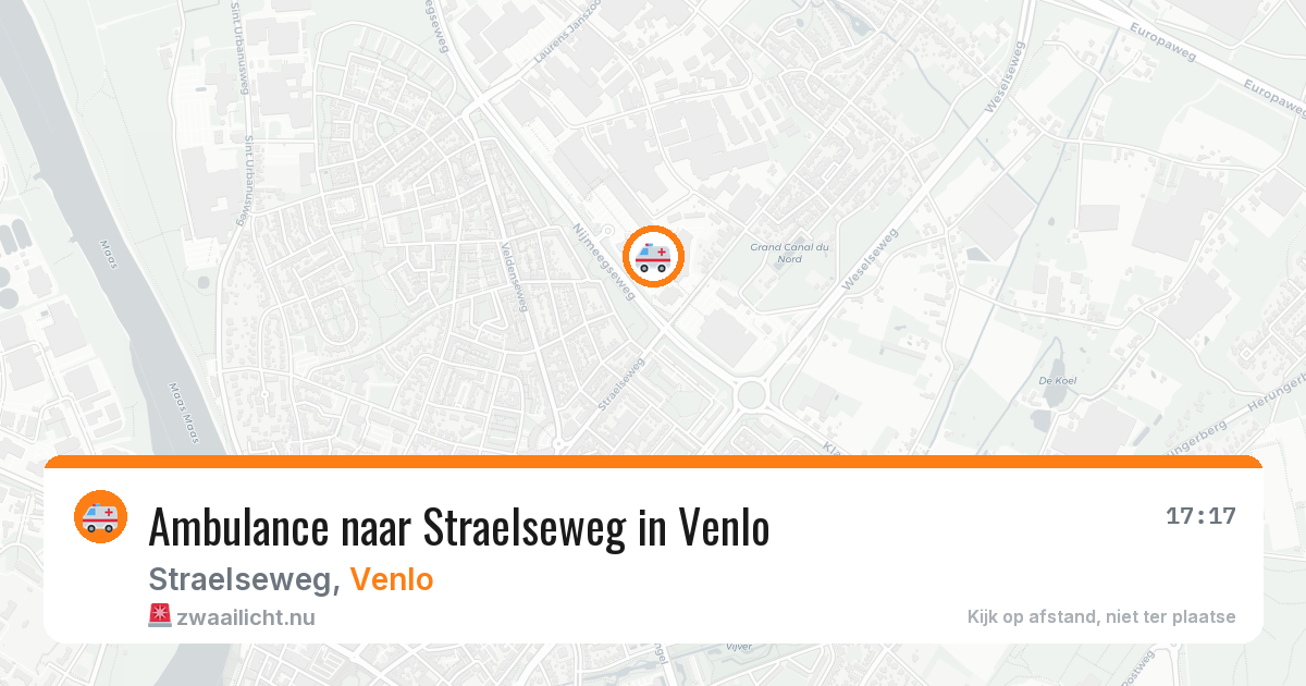 Ambulance naar Straelseweg in Venlo — 22 jul 2026