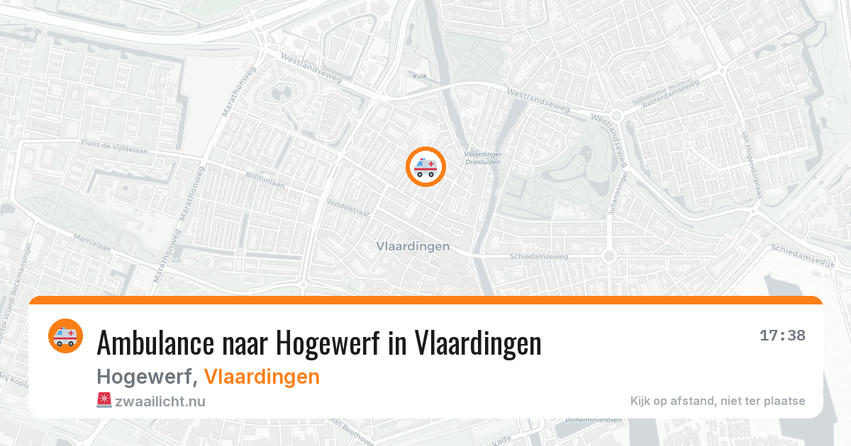 Ambulance naar Hogewerf in Vlaardingen — 5 jun 2026