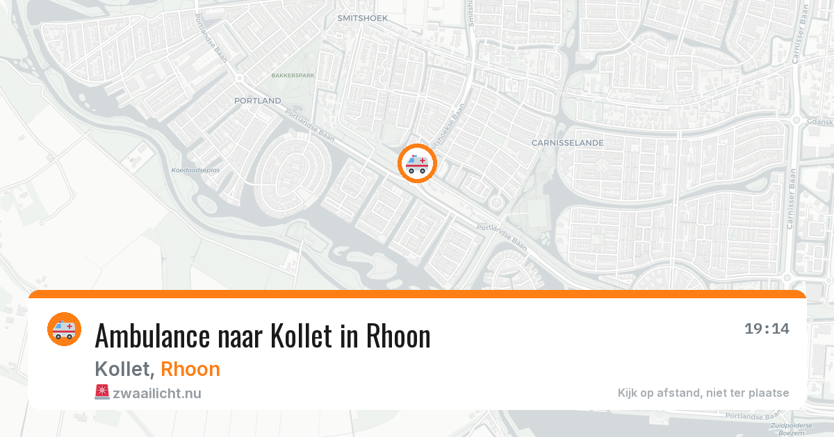 Ambulance naar Kollet in Rhoon — 16 jul 2026