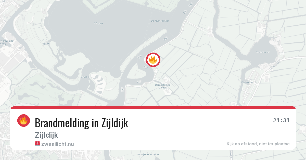 Brandmelding in Zijldijk — 10 jul 2026