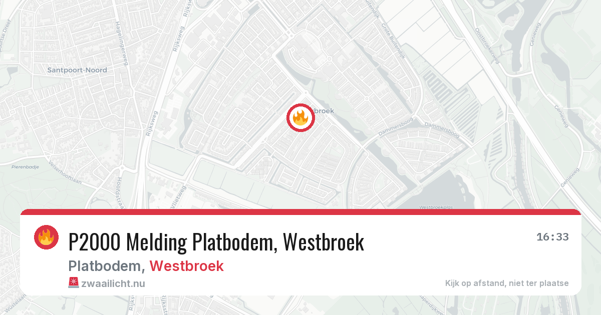 P2000 Melding Platbodem, Westbroek — 6 feb 2026
