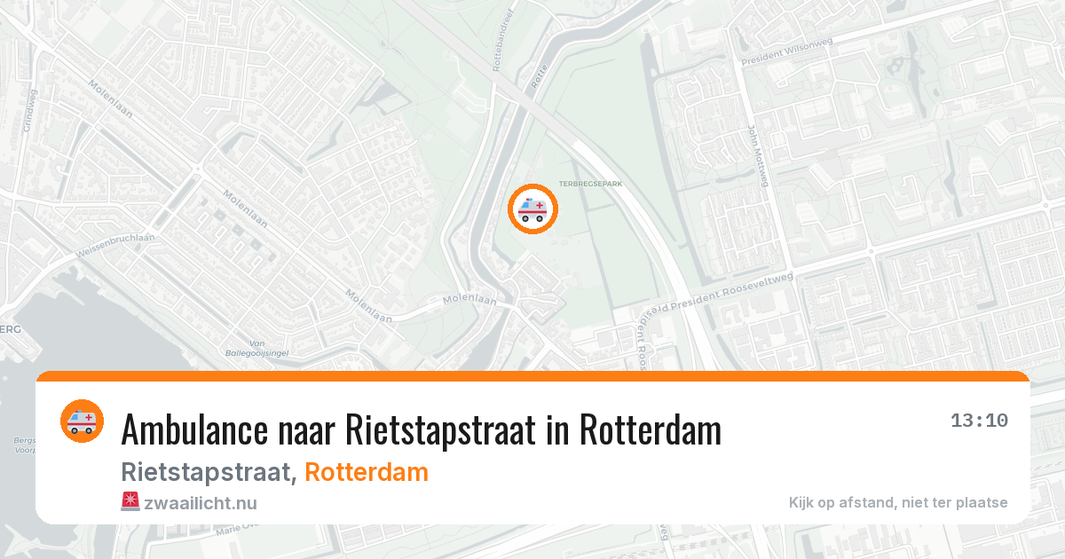 Ambulance naar Rietstapstraat in Rotterdam — 4 mei 2026