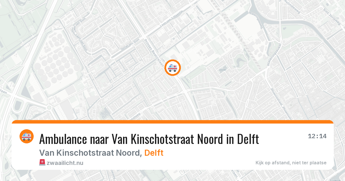 Ambulance naar Van Kinschotstraat Noord in Delft — 13 mei 2026