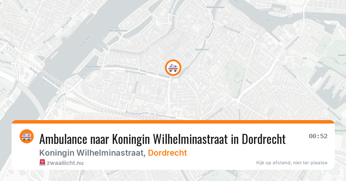 Ambulance naar Koningin Wilhelminastraat in Dordrecht — 23 mei 2026
