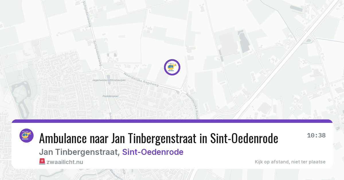 Ambulance naar Jan Tinbergenstraat in Sint-Oedenrode — 24 jul 2026