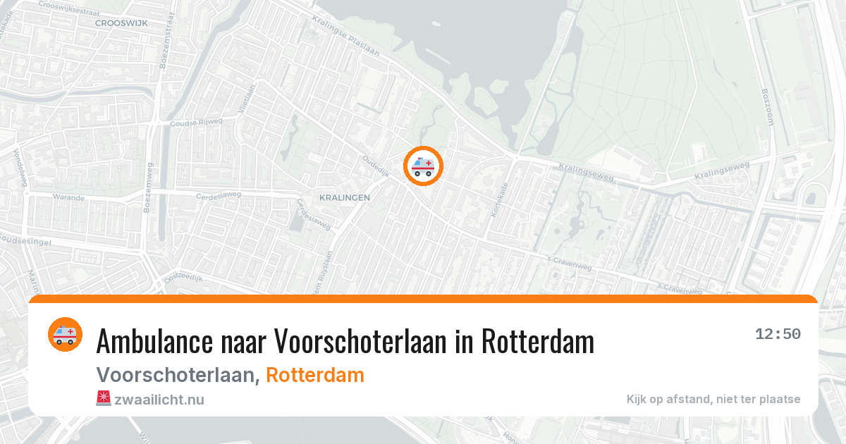 Ambulance naar Voorschoterlaan in Rotterdam — 26 mrt 2026