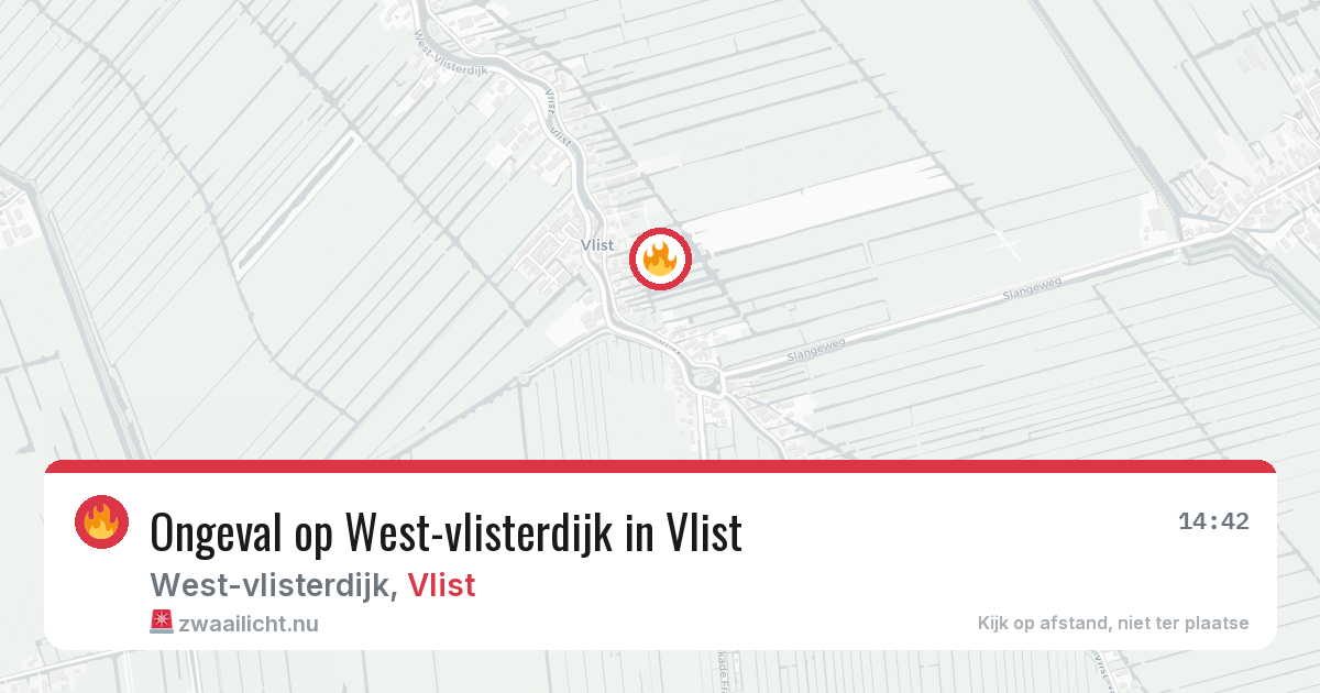 Ongeval op West-vlisterdijk in Vlist — 2 jun 2026