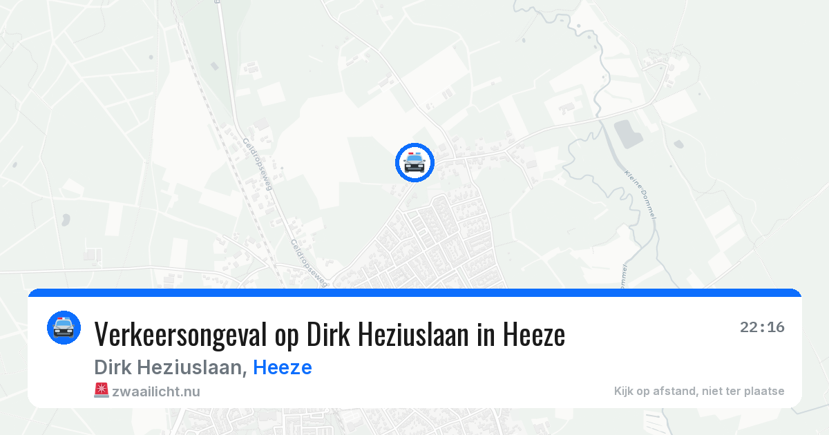 Verkeersongeval op Dirk Heziuslaan in Heeze — 23 mei 2026