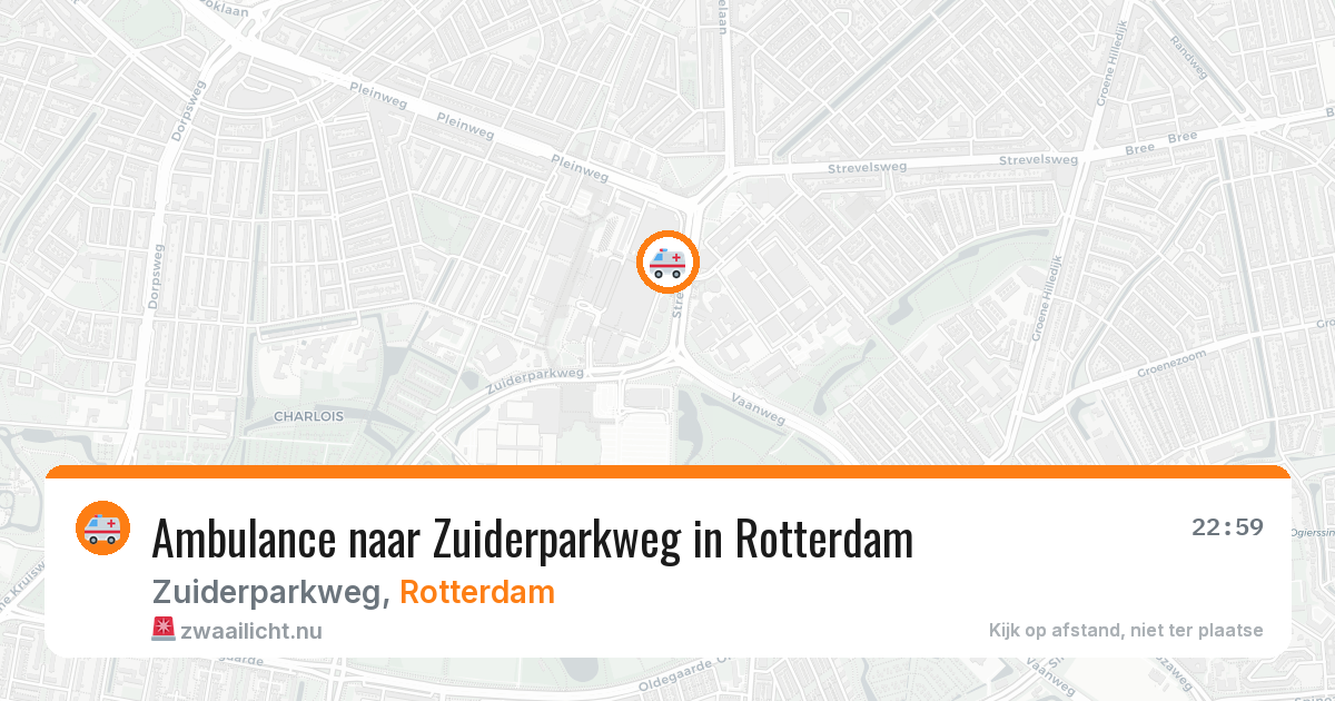 Ambulance naar Zuiderparkweg in Rotterdam — 21 mrt 2026
