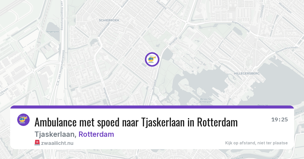 Ambulance met spoed naar Tjaskerlaan in Rotterdam — 12 jul 2026