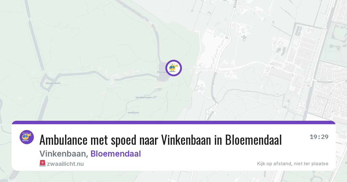 Ambulance met spoed naar Vinkenbaan in Bloemendaal — 24 feb 2026