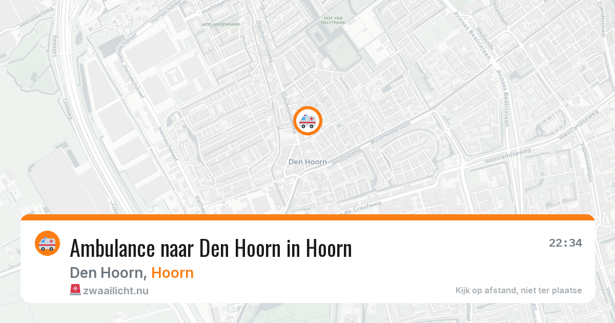 Ambulance naar Den Hoorn in Hoorn — 13 jul 2026