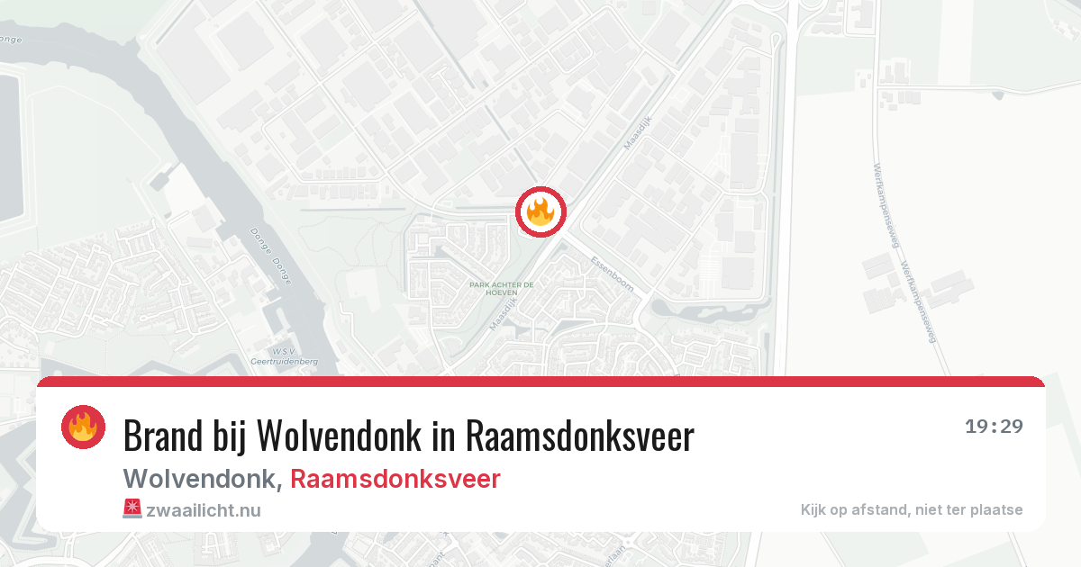 Brand bij Wolvendonk in Raamsdonksveer — 1 jun 2026