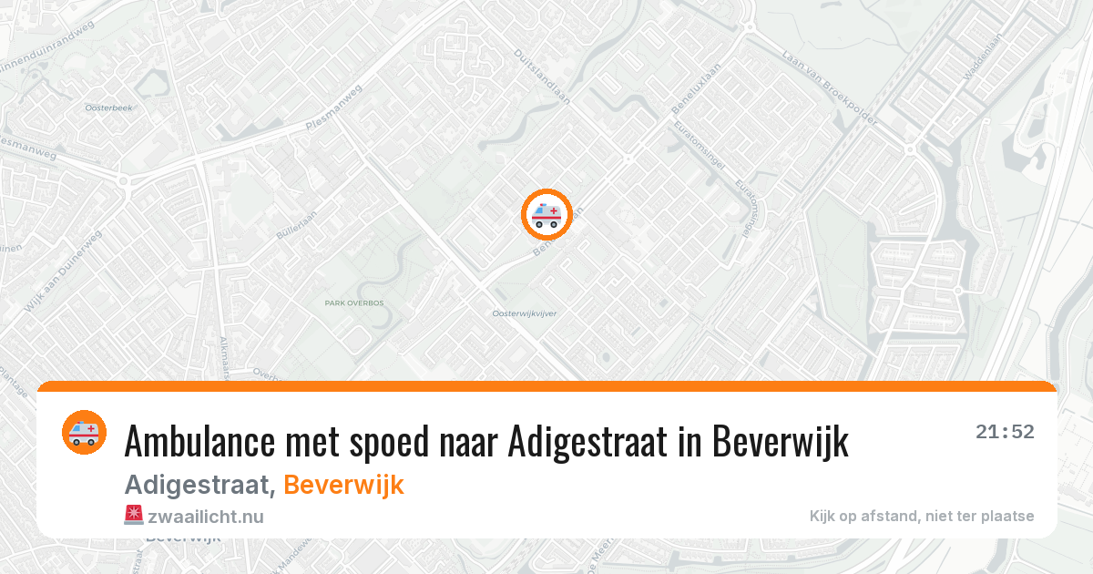 Ambulance met spoed naar Adigestraat in Beverwijk — 8 apr 2026